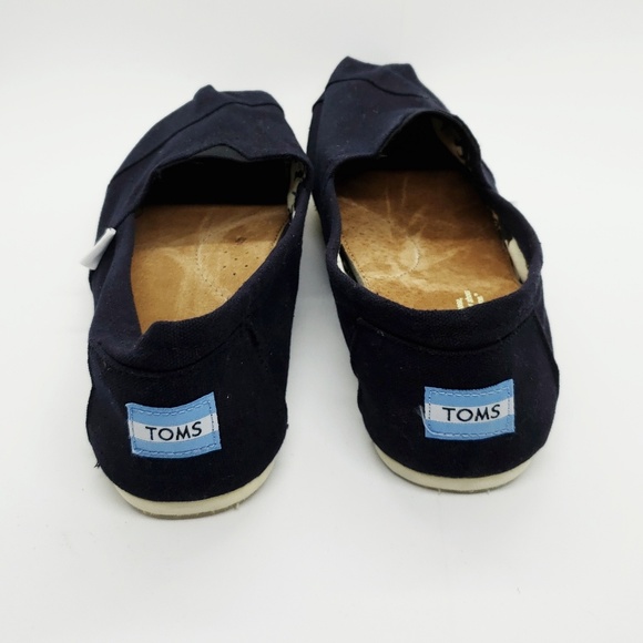 TOM'S Men's classic Black size 10 slip on shoes - Picture 4 of 6